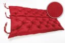 sunnypillow Bankauflage Rot Polyester Befestigungsbänder Innen Außen Bild 4