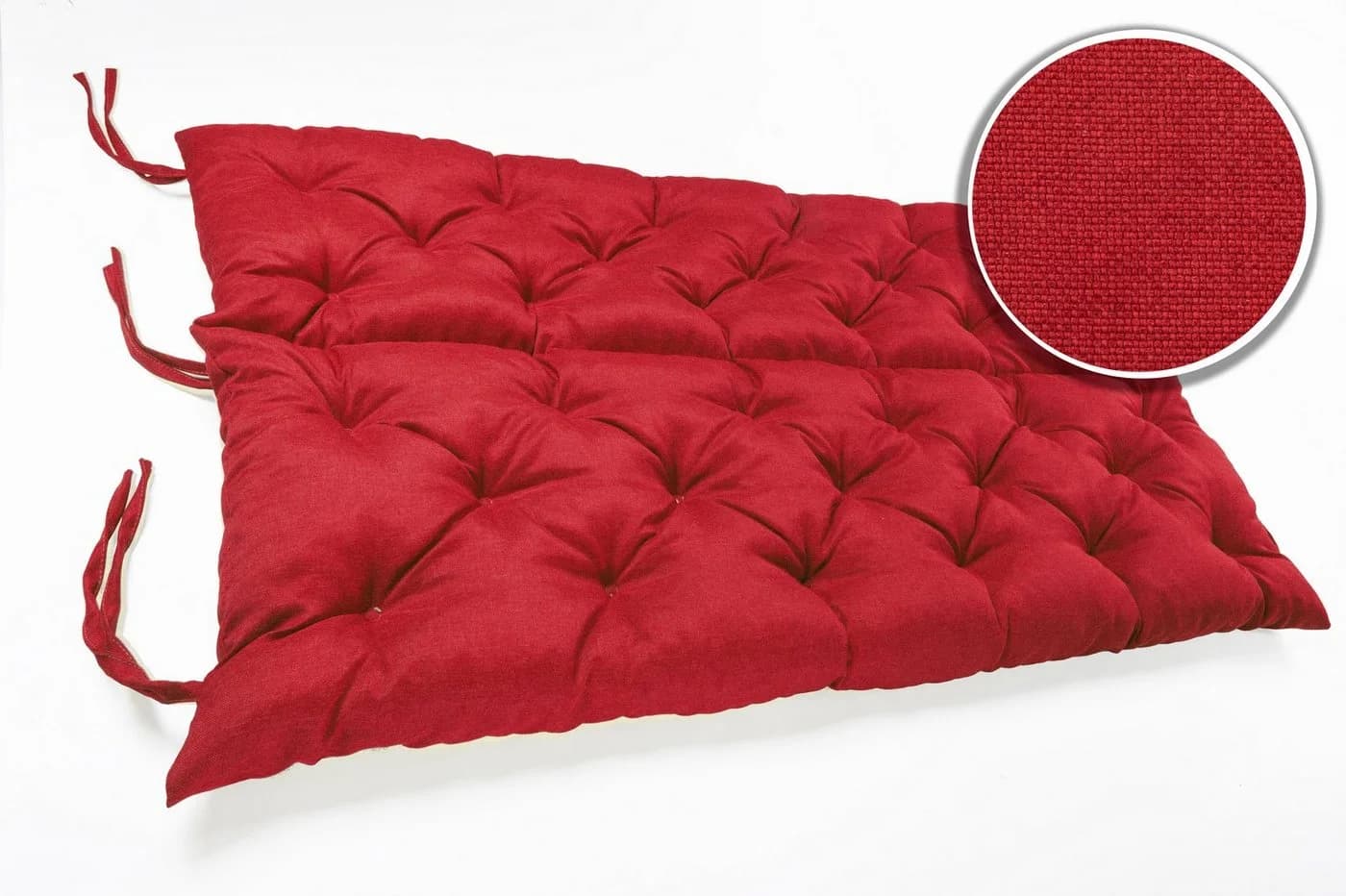 sunnypillow Bankauflage Rot Polyester Befestigungsbänder Innen Außen - Bild 4