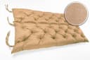 sunnypillow Bankauflage Sandfarben Polyester mit Befestigungsbändern Bild 4