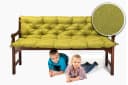 sunnypillow Bankauflage grün mit Befestigungsbändern Bild 1