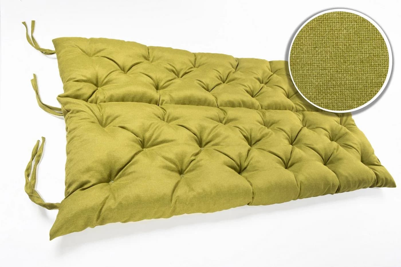 sunnypillow Bankauflage grün mit Befestigungsbändern - Bild 4