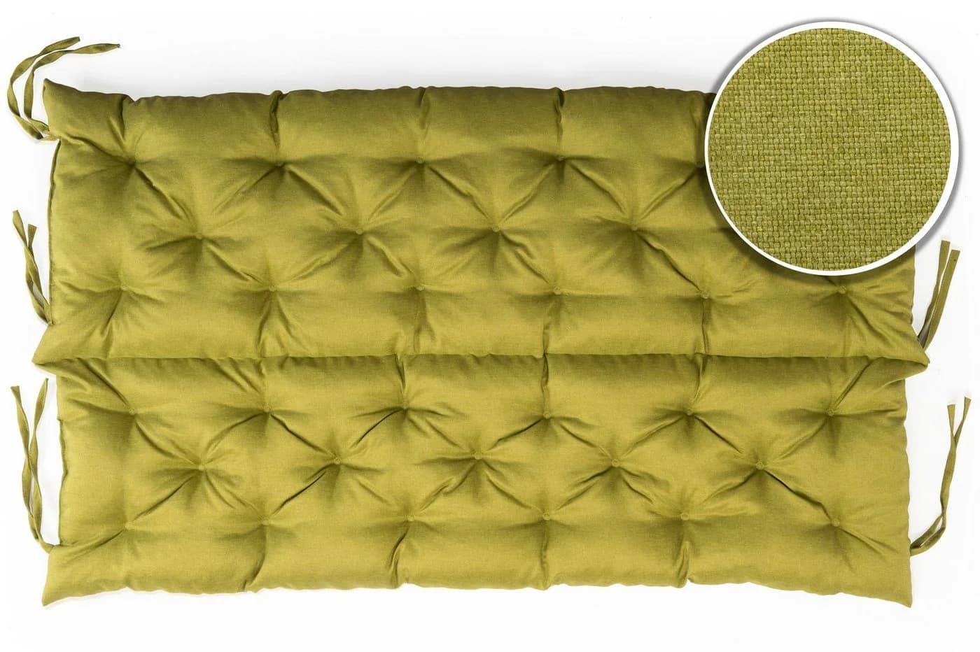sunnypillow Bankauflage grün mit Befestigungsbändern - Bild 5