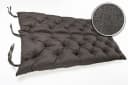 sunnypillow Bankauflage anthrazit mit Befestigungsbändern Bild 4