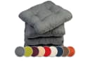 sunnypillow Stuhlkissen 4er Set Grau/Silber Polyester Bild 2