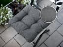 sunnypillow Stuhlkissen 4er Set Grau/Silber Polyester Bild 4