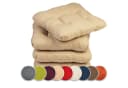 sunnypillow Stuhlkissen 4er Set 45x45 cm Bequeme 8cm Polsterauflage Bild 2