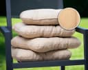 sunnypillow Stuhlkissen 4er Set 45x45 cm Bequeme 8cm Polsterauflage Bild 5