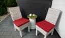 sunnypillow Stuhlkissen 4er Set Rot Modern Bild 1