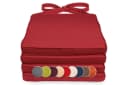 sunnypillow Stuhlkissen 4er Set Rot Modern Bild 2