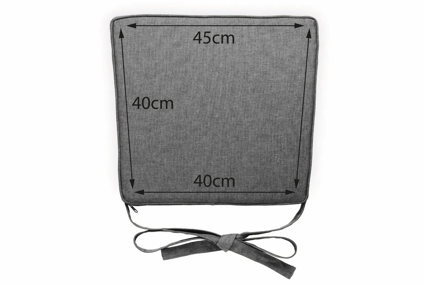 sunnypillow Stuhlkissen 4er Set Anthrazit Modern - Bild 4