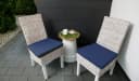sunnypillow Stuhlkissen 4er Set Blau Modern Bild 1