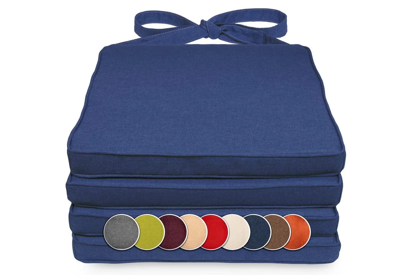 sunnypillow Stuhlkissen 4er Set Blau Modern - Bild 2