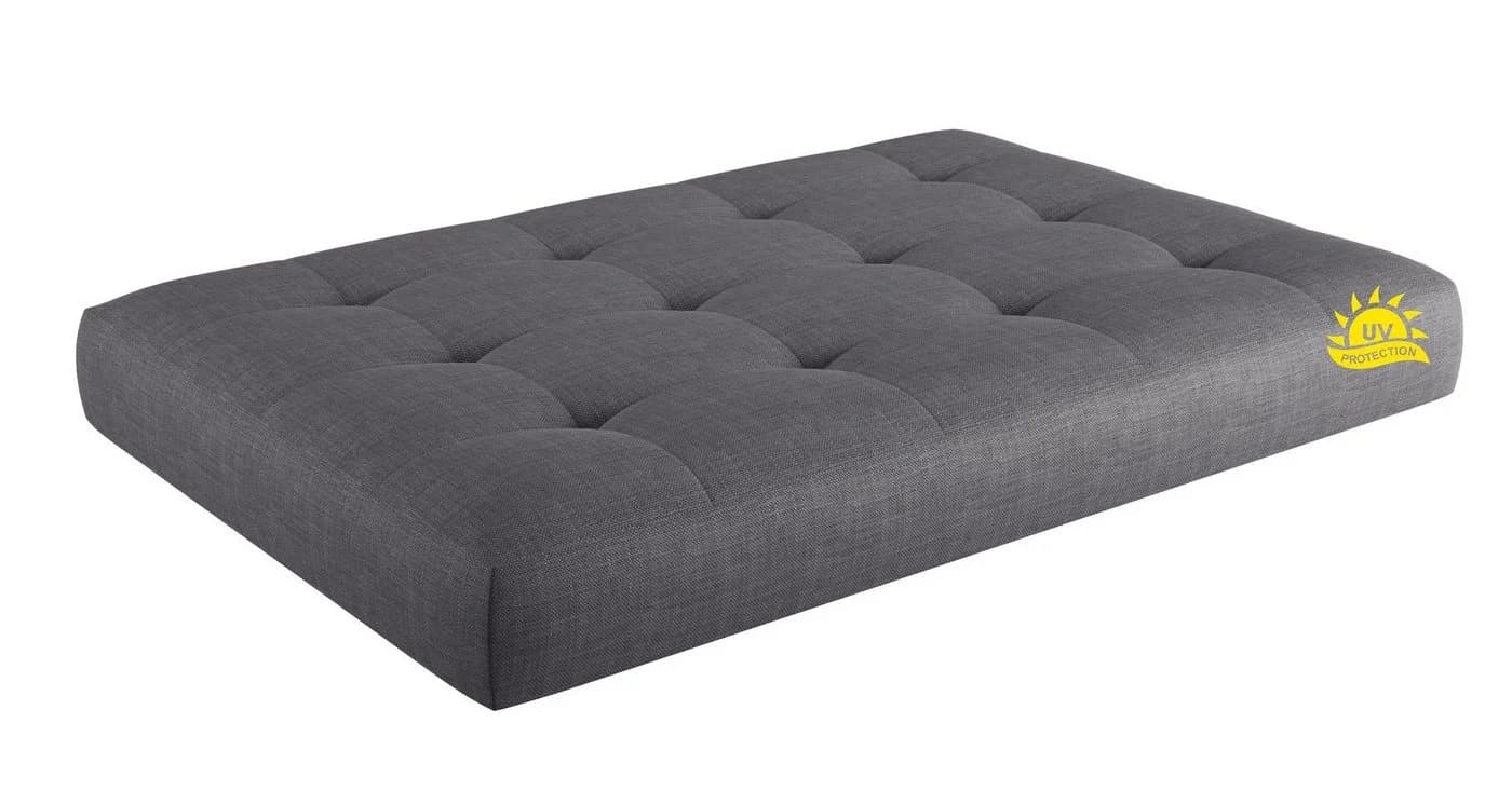 sunnypillow Palettenkissen VERONA 2er Set Grau/Silber - Bild 3