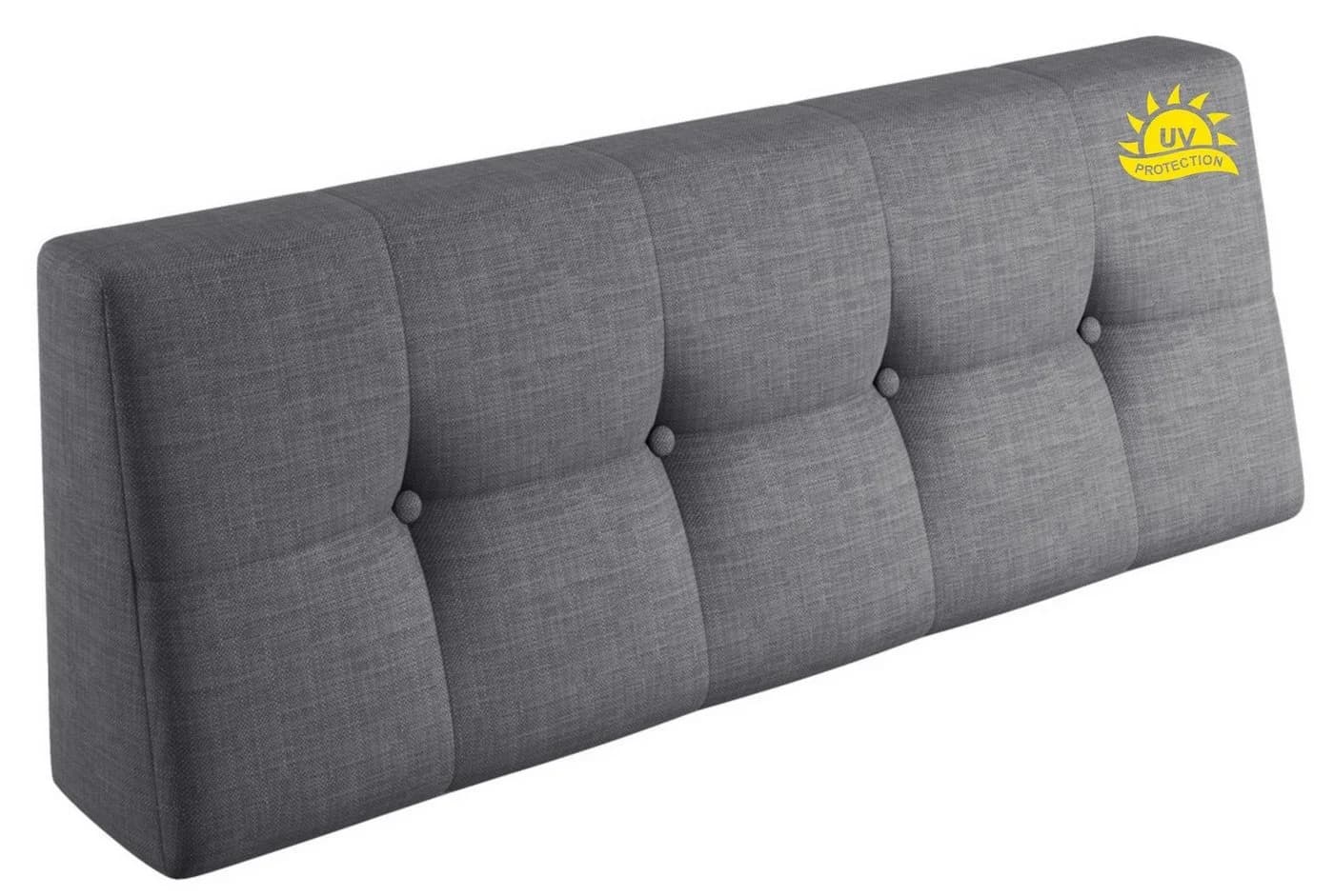 sunnypillow Palettenkissen VERONA 2er Set Grau/Silber - Bild 4