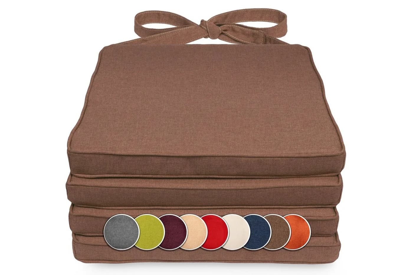sunnypillow Stuhlkissen 4er Set Braun Modern - Bild 2