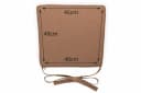 sunnypillow Stuhlkissen 4er Set Braun Modern Bild 4