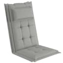 sunnypillow Hochlehnerauflage Gartenstuhlauflage Grau Silber UV-beständig Bild 2