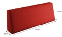 sunnypillow Palettenkissen Milano 2er Set Rot UV-beständig Bild 5