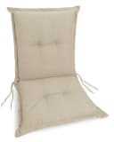 sunnypillow Stuhlkissen 100x50x9cm Gartenstuhlauflage Creme Bild 2