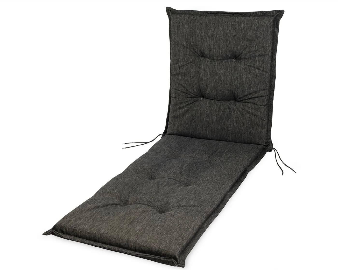 sunnypillow Liegenauflage Anthrazit UV-beständig Gartenliege