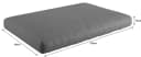 sunnypillow Palettenkissen Boston 2er Set Anthrazit mit abnehmbarem Bezug Bild 4