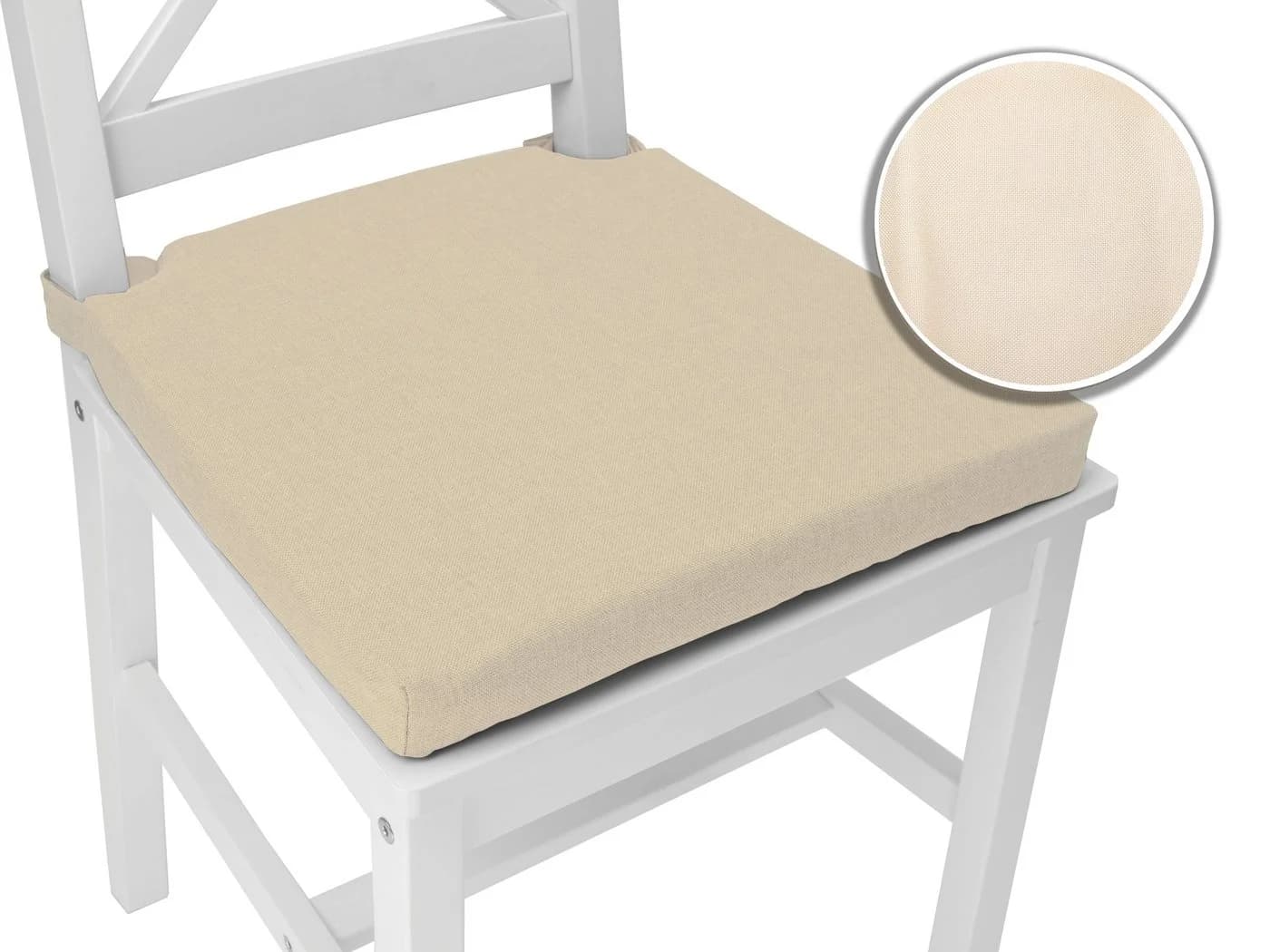 sunnypillow Stuhlkissen 4er Set Beige Modern - Bild 3