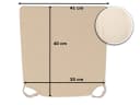 sunnypillow Stuhlkissen 4er Set Beige Modern Bild 4