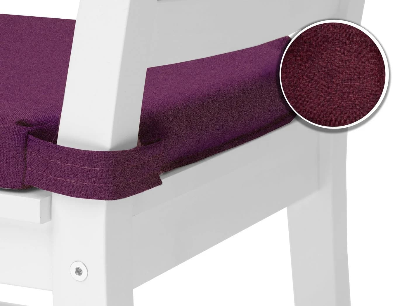 sunnypillow Stuhlkissen 4er Set Violett Modern