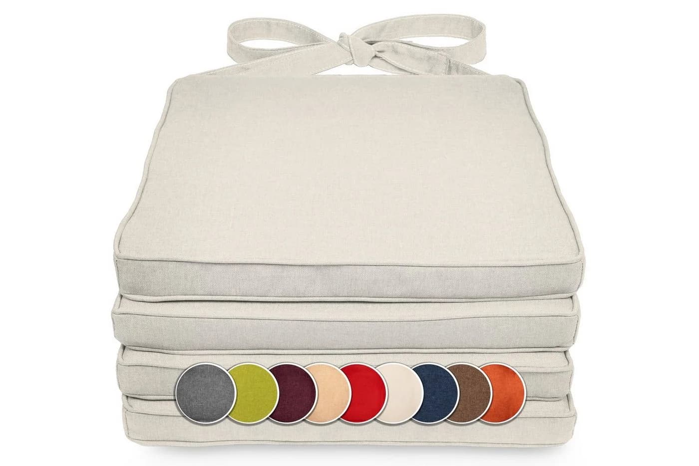 Sunnypillow Stuhlkissen 4er Set Beige Zylindrisch - Bild 2