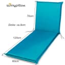 sunnypillow Liegenauflage Blau 190x60cm mit Befestigung Bild 1