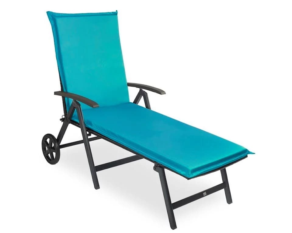 sunnypillow Liegenauflage Blau 190x60cm mit Befestigung - Bild 2