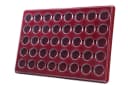 MC.Sammler Alu Münzkoffer 440 Stk Rot Silber mit Kapseln Bild 4
