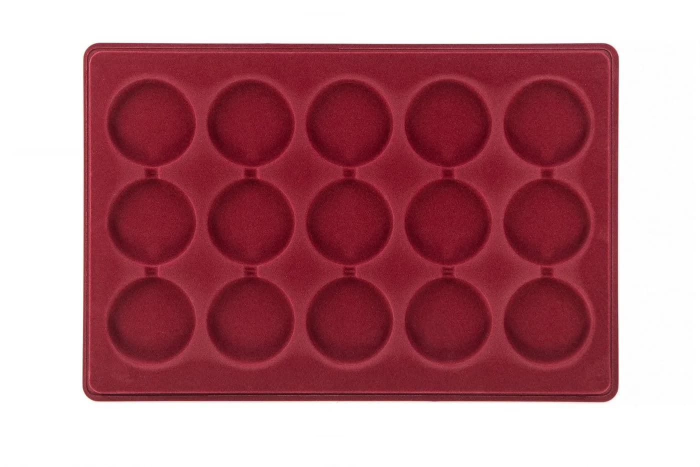 MC.Sammler Münzkassette mit Schutzdeckel, 10 Fächer, Rot - Bild 2
