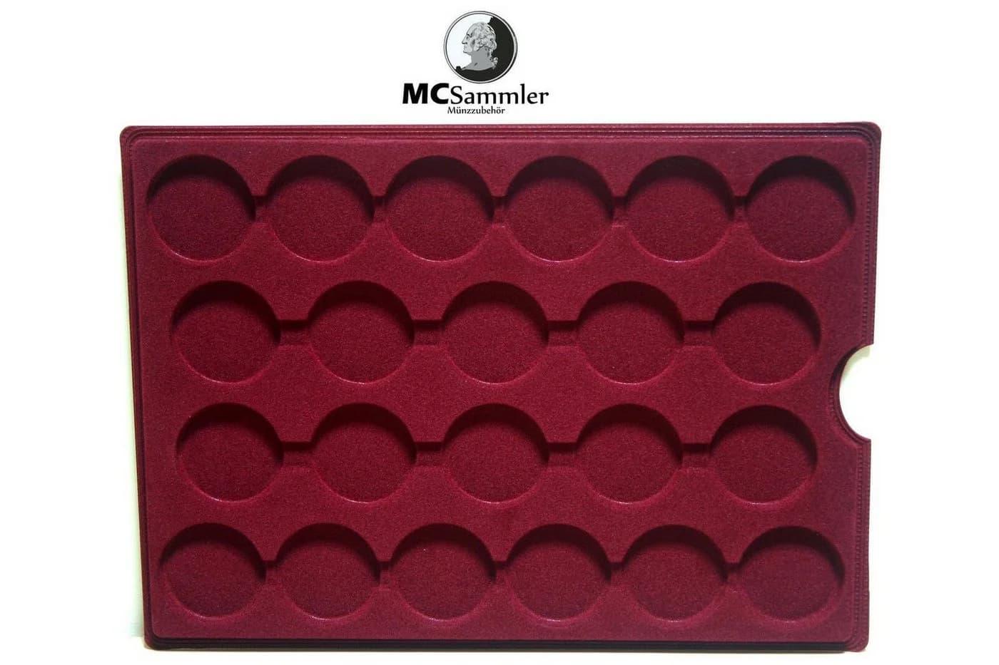 MC.Sammler Alu Münzkoffer 110 Fächer Rot Schwarz - Bild 3