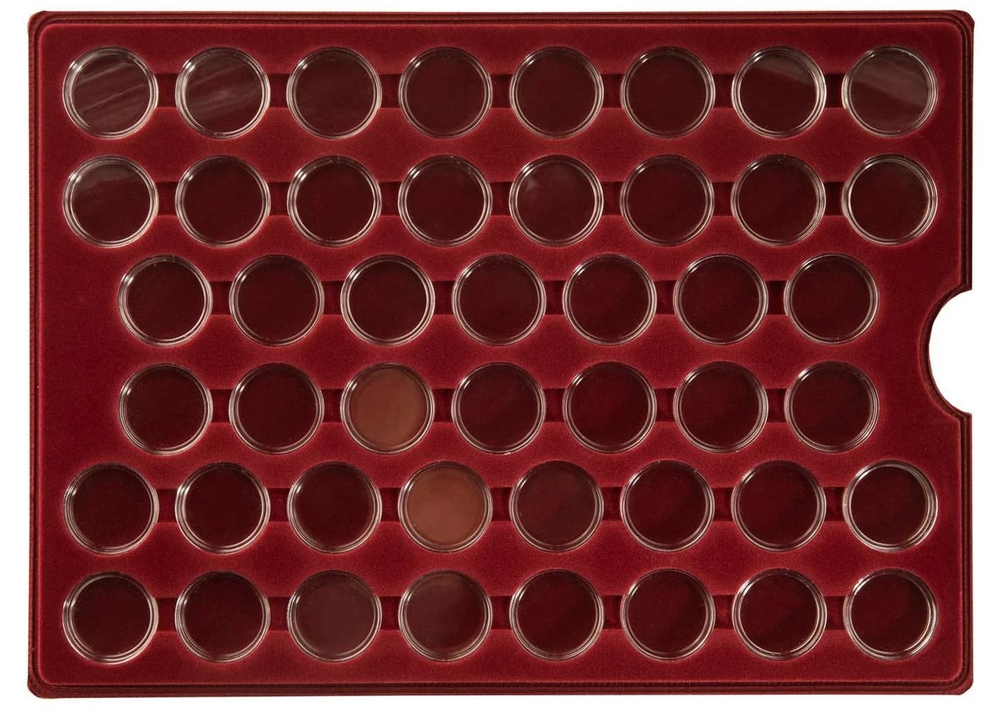 MC.Sammler Alu Münzkoffer 230 Stk 2 Euro mit Kapseln Rot - Bild 3