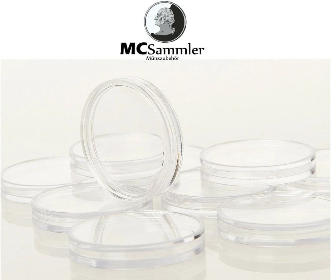 MC.Sammler Alu Münzkoffer 230 Stk 2 Euro mit Kapseln Rot - Bild 4