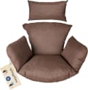 sunnypillow Hängesesselkissen Braun für Rattan Hängeschaukel Bild 2