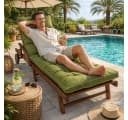 Sunnypillow Liegenauflage Grün Extra Dick 13cm UV-Beständig Bild 1
