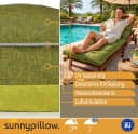 Sunnypillow Liegenauflage Grün Extra Dick 13cm UV-Beständig Bild 4