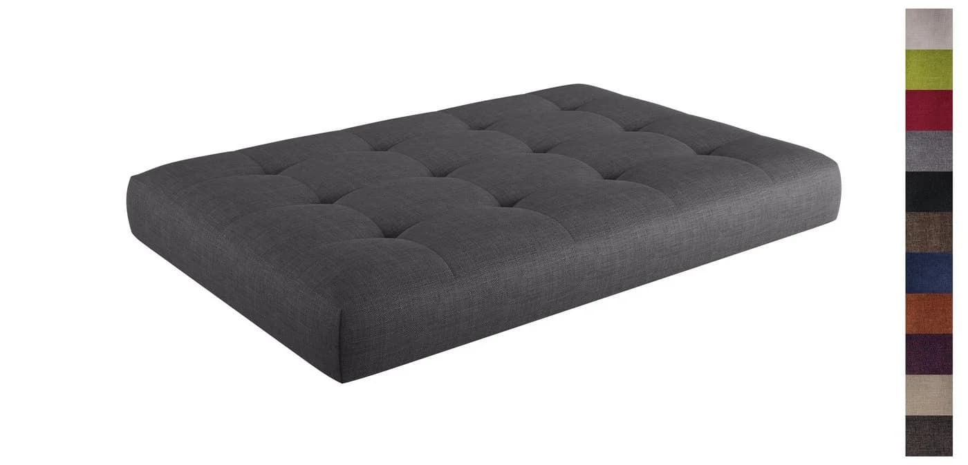 sunnypillow Palettenkissen Gesteppt Anthrazit Hochwertig - Bild 2