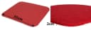sunnypillow Stuhlkissen 4er Set Filz quadratisch 35x35 cm Rot Bild 1