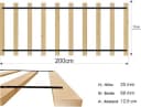 sunnypillow Lattenrost Extra Stark 10 Latten Nadelholz Bild 3