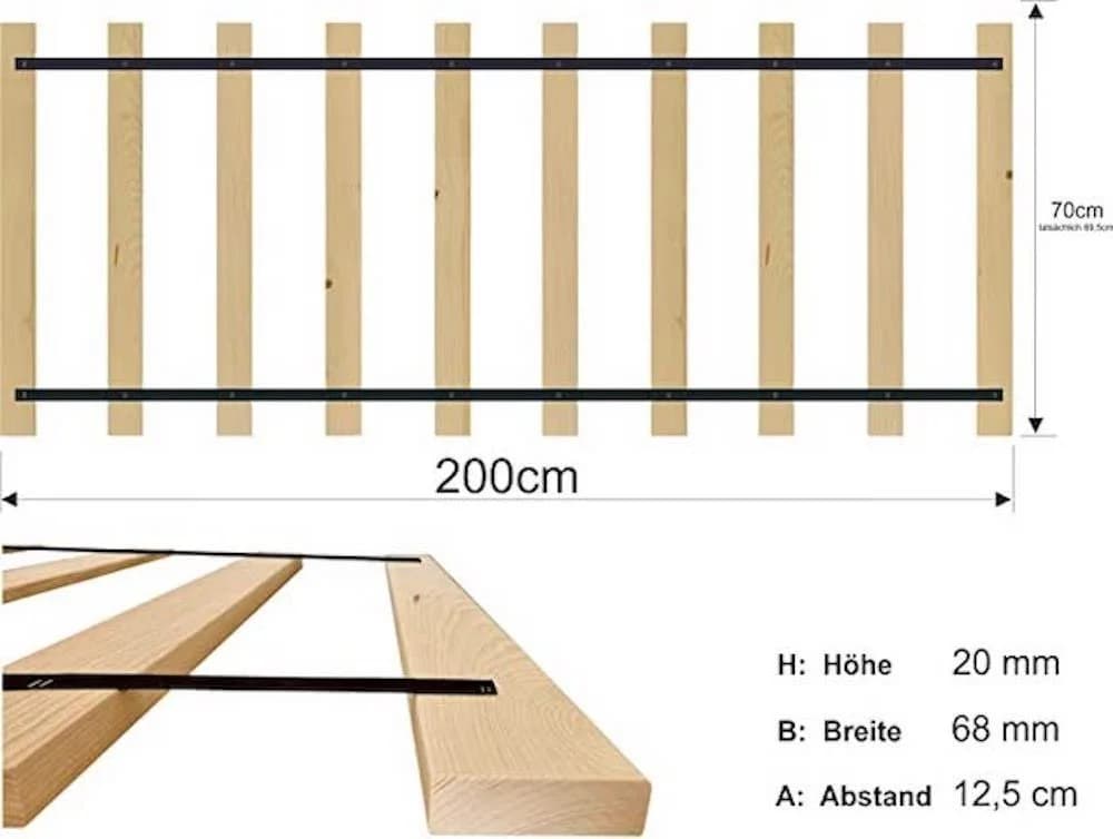 sunnypillow Lattenrost Extra Stark 10 Latten Nadelholz - Bild 3
