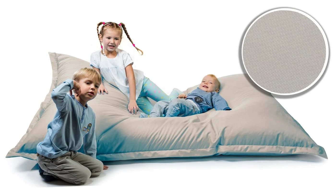 sunnypillow Sitzsack Outdoor & Indoor Grau Polyester - Bild 5