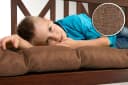 sunnypillow Bankauflage Braune Gartenbankkissen Polyester Bild 1