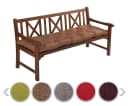 sunnypillow Bankauflage Braune Gartenbankkissen Polyester Bild 2