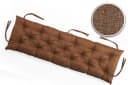 sunnypillow Bankauflage Braune Gartenbankkissen Polyester Bild 3