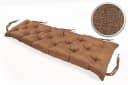 sunnypillow Bankauflage Braune Gartenbankkissen Polyester Bild 4
