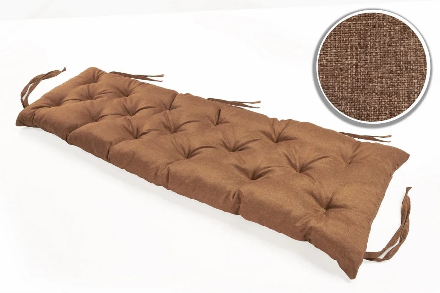 sunnypillow Bankauflage Braune Gartenbankkissen Polyester - Bild 4