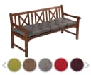 sunnypillow Bankauflage 150x50 cm anthrazit wasserabweisend Bild 2